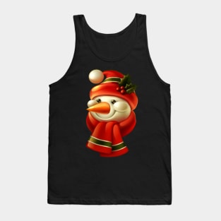 Smiling Snowman Tank Top